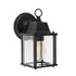 Allgreave Black And Glass Outdoor Wall Light