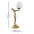 Olivia Matt Gold Art Deco Table Lamp