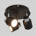 Benton IP44 3 Way Ceiling Spotlight in Chrome and Black