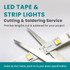 Spectric 4mm Single Colour LED Strip Lights (60 x 2835 SMD, 4.8W, 400 Lumens) (SKU: MS-602835)