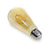 E27 4W LED Filament Pear Shaped Bulb Amber (Warm White 2700K), Dimmable Option Available