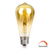 E27 4W LED Filament Pear Shaped Bulb Amber (Warm White 2700K), Dimmable Option Available