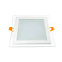 6W-18W Crystal Circle/Square Glass LED Panel Light, 6000K & Triple Cycle Option