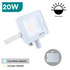 InfinityPlus 10W-150W LED Floodlight, Black/White/Grey Finish, PIR & Dusk/Dawn Sensor Option