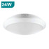 Integral Tough Shell+ IP66 15W-24W 4000K Black/White Bulkhead, Emergency & Microwave Sensor Options