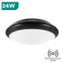 Integral Tough Shell+ IP66 15W-24W 4000K Black/White Bulkhead, Emergency & Microwave Sensor Options