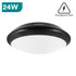 Integral Tough Shell+ IP66 15W-24W 4000K Black/White Bulkhead, Emergency & Microwave Sensor Options