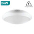 Integral Tough Shell+ IP66 15W-24W 4000K Black/White Bulkhead, Emergency & Microwave Sensor Options