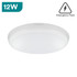 Integral Slimline 12W-25W 4000K Ceiling Light, Emergency, Microwave Sensor & Dim To 10% Options