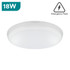 Integral Slimline 12W-25W 4000K Ceiling Light, Emergency, Microwave Sensor & Dim To 10% Options