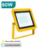 10W-200W SMD Floodlight, Black/Yellow Finish, PIR Motion Sensor Option