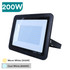 10W-200W SMD Floodlight, Black/Yellow Finish, PIR Motion Sensor Option