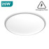 Wilson x Slim Bulkhead White/Chrome 25W 4000K, Emergency & Microwave Sensor Option