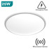 Wilson x Slim Bulkhead White/Chrome 25W 4000K, Emergency & Microwave Sensor Option