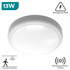 Polo x Bulkhead White IP65 13W 4000K, Emergency Pack, Microwave Sensor & Corridor Function Options