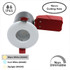 NeoTec+ Ignis Plus Fire Rated Downlight GU10 IP65, 75mm Cutting Hole