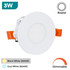 3-24W LED Panel Light, 3000K & 6000K Option, Round & Square Shape