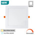 3-24W LED Panel Light, 3000K & 6000K Option, Round & Square Shape