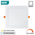 3-24W LED Panel Light, 3000K & 6000K Option, Round & Square Shape