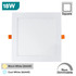 3-24W LED Panel Light, 3000K & 6000K Option, Round & Square Shape