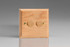 Varilight Oak Kilnwood 2-Way V-Pro Push On/Off Rotary LED Dimmer 0-120W (1-2 Gang)