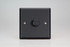 Varilight Matt Black V-Pro Smart Master Non-Wi-Fi Matt Black Dimmer 120W LED (1-2 Gang) (Multi-Way with up to 2 Companion Controllers)