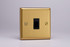 Varilight Brushed Brass 1-Gang 10A Retractive Switch