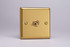 Varilight Brushed Brass 10A 1 or 2 Way Brass Toggle Switch (1-4 Gang)