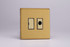 Varilight Brushed Brass Screwless 13A Unswitched Fused Spur