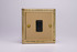 Varilight Georgian Brass 10A 1 or 2 Way Black Rocker Switch (1-6 Gang)