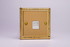 Varilight Georgian Brass 1-Gang White Telephone Socket