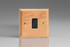 Varilight Oak Kilnwood 10A Intermediate Black Rocker Switch (1-2 Gang)