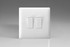 Varilight White 10A White Rocker Switch (1-4 Gang)