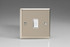 Varilight Satin Chrome 1-Gang 10A Retractive Switch