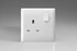 Varilight White 13A Switched Socket White Insert (1-2 Gang) (USB Option Available)