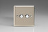 Varilight Satin Chrome 6A 1-Way Push to Make Chrome Momentary Switch (1-4 Gang)