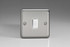 Varilight Matt Chrome 10A Intermediate White Rocker Switch (1-2 Gang)