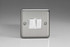 Varilight Matt Chrome 10A Intermediate White Rocker Switch (1-2 Gang)