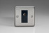 Varilight Matt Chrome 1-Gang TV Socket Isolated Co-Axial