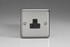 Varilight Matt Chrome 1-Gang 2A Round Pin Socket