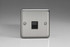 Varilight Matt Chrome 1-Gang Telephone Secondary (Extension) Socket