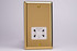 Varilight Victorian Brass Dual Voltage Shaver Socket 230V/115V