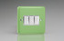 Varilight Beryl Green Lily 10A 1- or 2-Way Rocker Switch (1-4 Gang)