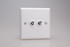 Varilight Chalk White 10A 1 or 2 Way Toggle Switch (1-4 Gang)