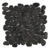 Rounded Pebble Stone Black Mosaic - EACH