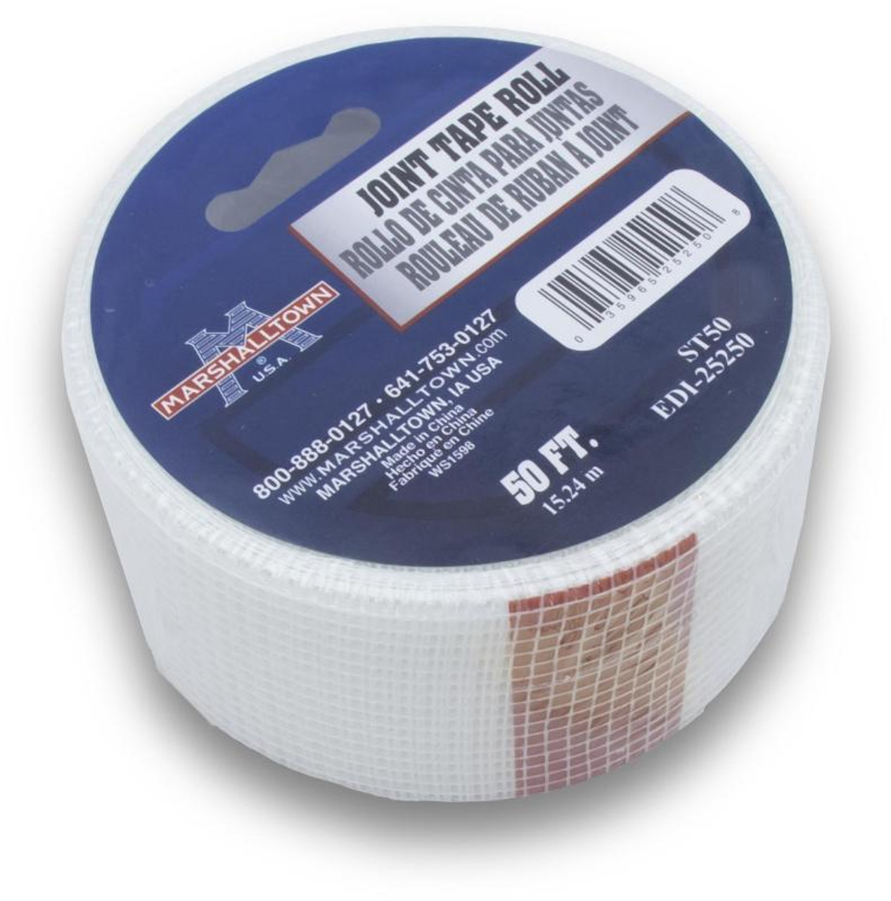 2 inch x 50 ft Mesh Drywall Joint Tape Roll - Marshalltown