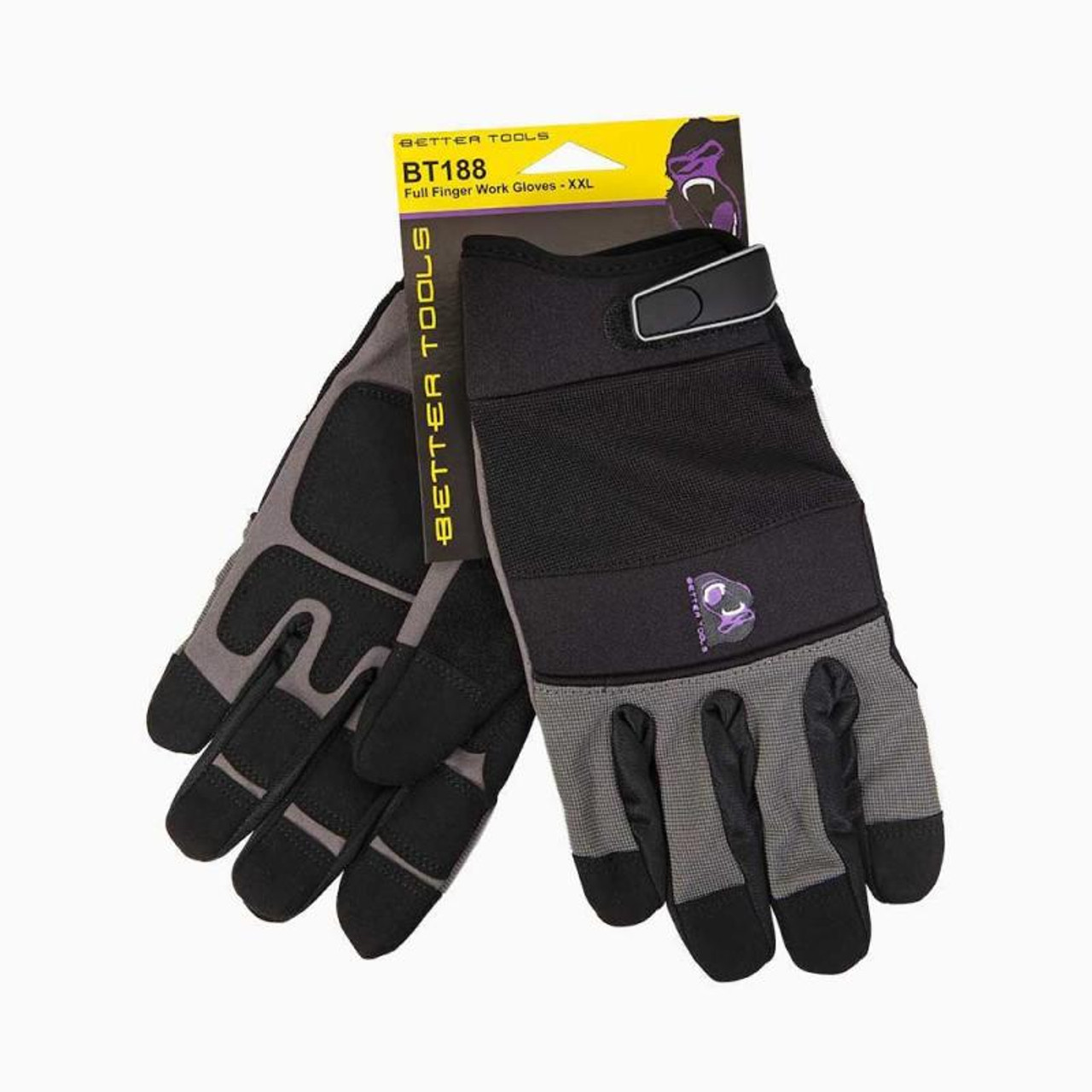 Better Tools Full Finger Work Gloves Size XL