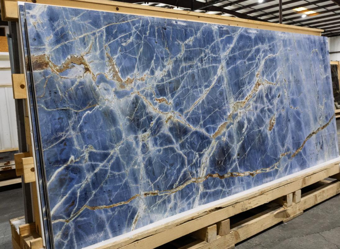 Marmoteca Blue Denim Polished Gauged Porcelain Panel 6mm 48