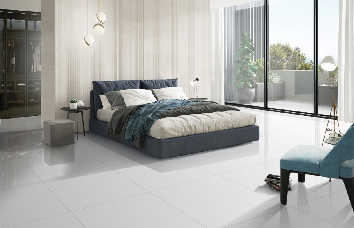 Alpine White Porcelain Tile 24x24 - CASE - Tile Outlets of America