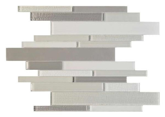 Bamboo Glass Liner SnowWhite/Arctic/Pebble Mosaic - EACH